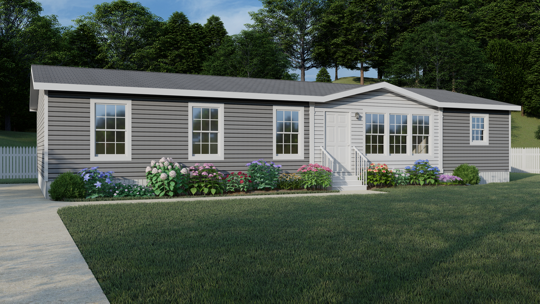 The ISLAND BREEZE 64' Exterior. This Manufactured Mobile Home features 4 bedrooms and 2 baths.