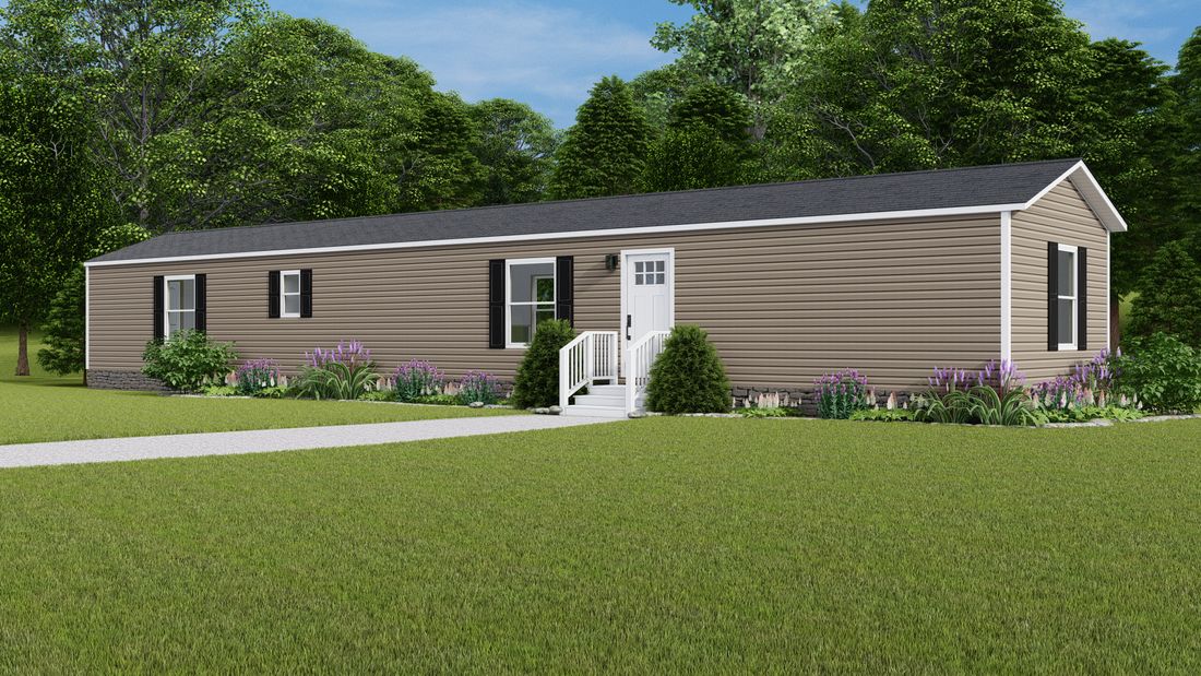The MARINER Exterior. This Manufactured Mobile Home features 3 bedrooms and 2 baths.