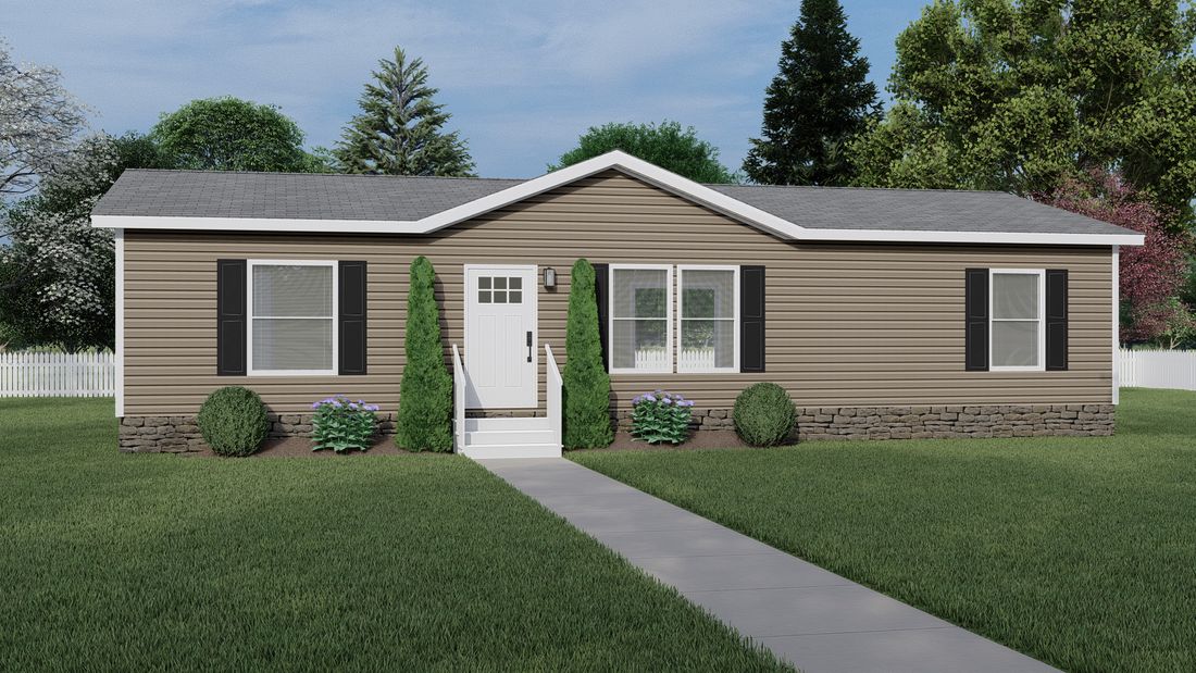 The DE SOTO 28X48 Exterior. This Manufactured Mobile Home features 3 bedrooms and 2 baths.