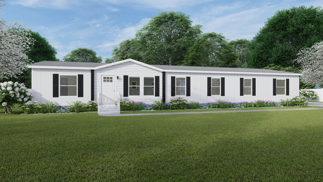 The SUMMIT Exterior. This Manufactured Mobile Home features 4 bedrooms and 3 baths.