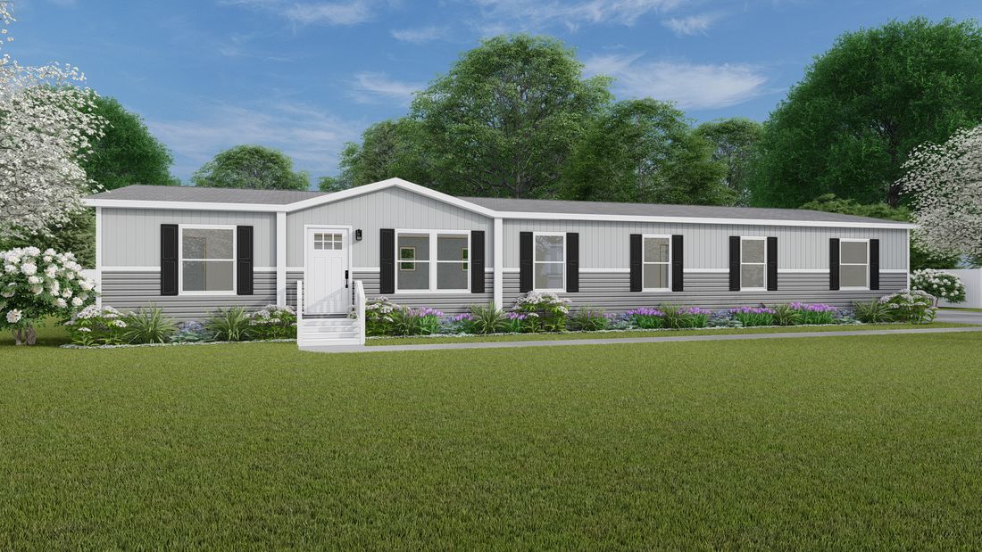 The SUMMIT Exterior. This Manufactured Mobile Home features 4 bedrooms and 3 baths.