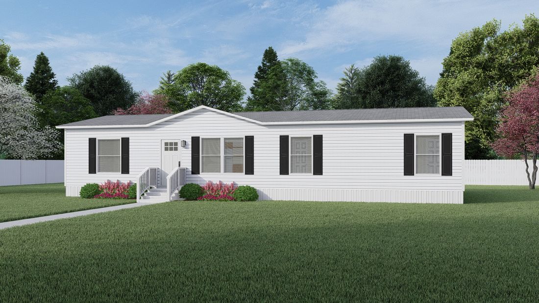 The BOONE   28X56 Exterior. This Manufactured Mobile Home features 4 bedrooms and 2 baths.
